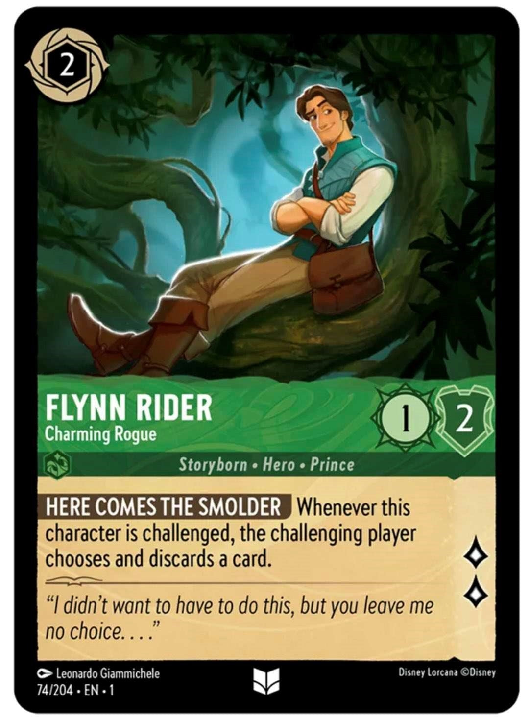Image for Flynn Rider - Charming Rogue (74/204) (The First Chapter) - Disney Lorcana