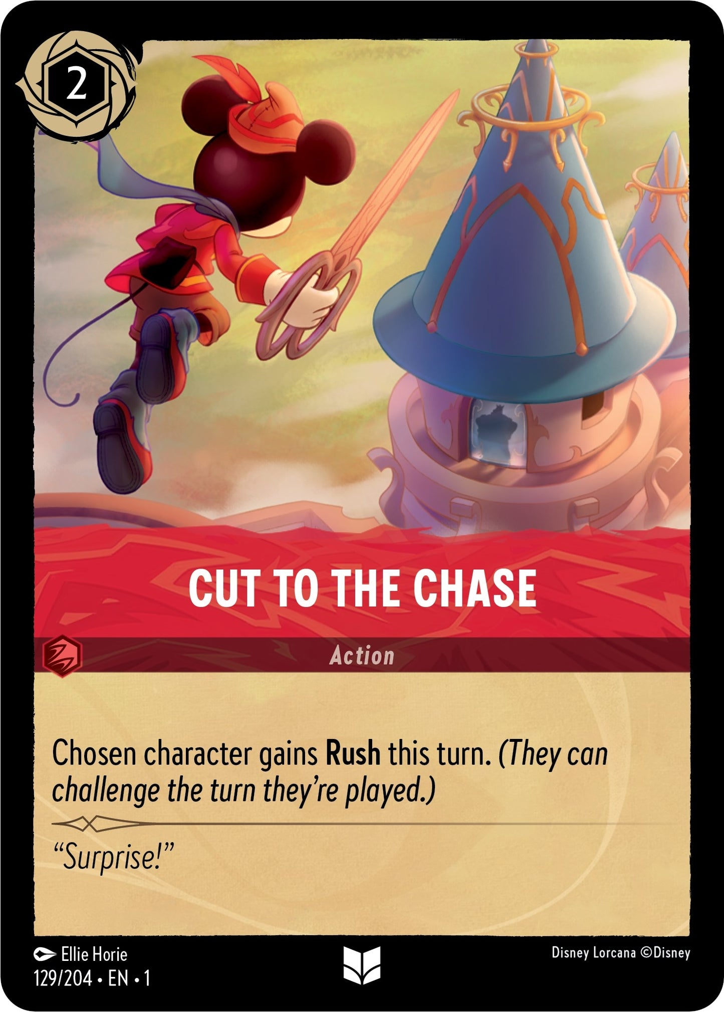 Image for Cut to the Chase (129/204) (The First Chapter) - Disney Lorcana