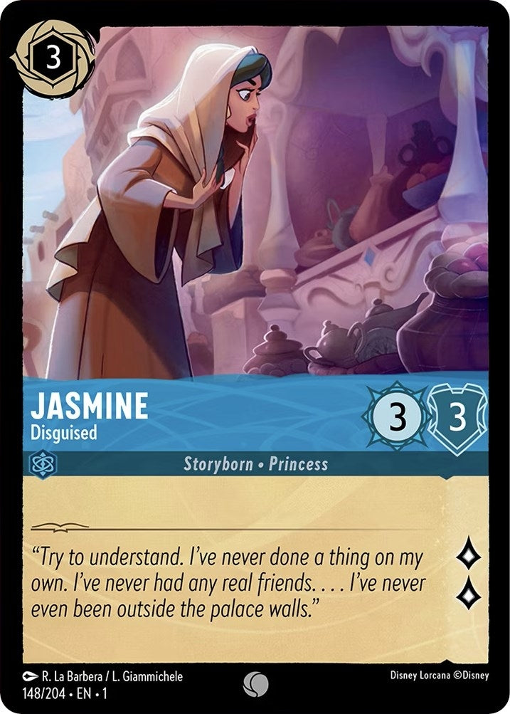 Image for Jasmine - Disguised (148/204) (The First Chapter) - Disney Lorcana