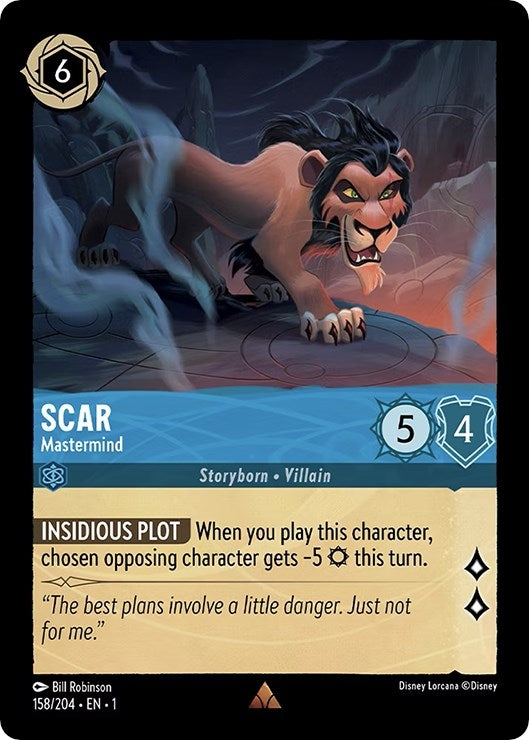Image for Scar - Mastermind (158/204) (The First Chapter) - Disney Lorcana