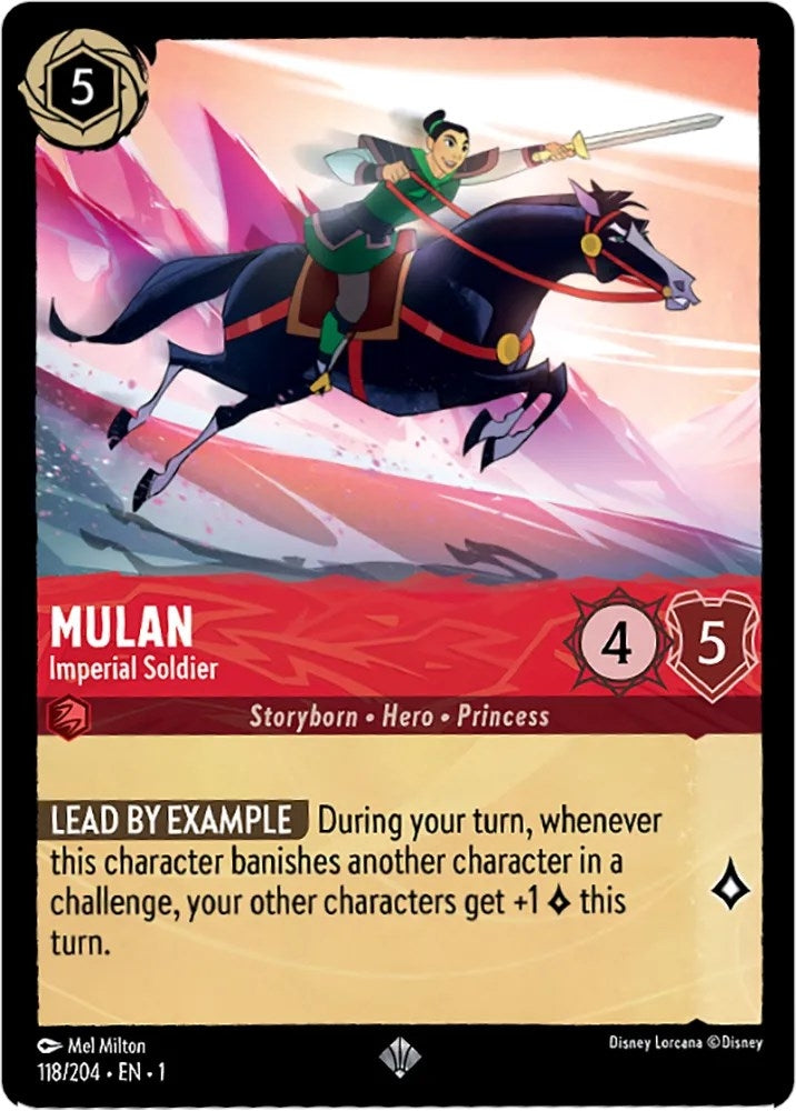 Image for Mulan - Imperial Soldier (118/204) (The First Chapter) - Disney Lorcana