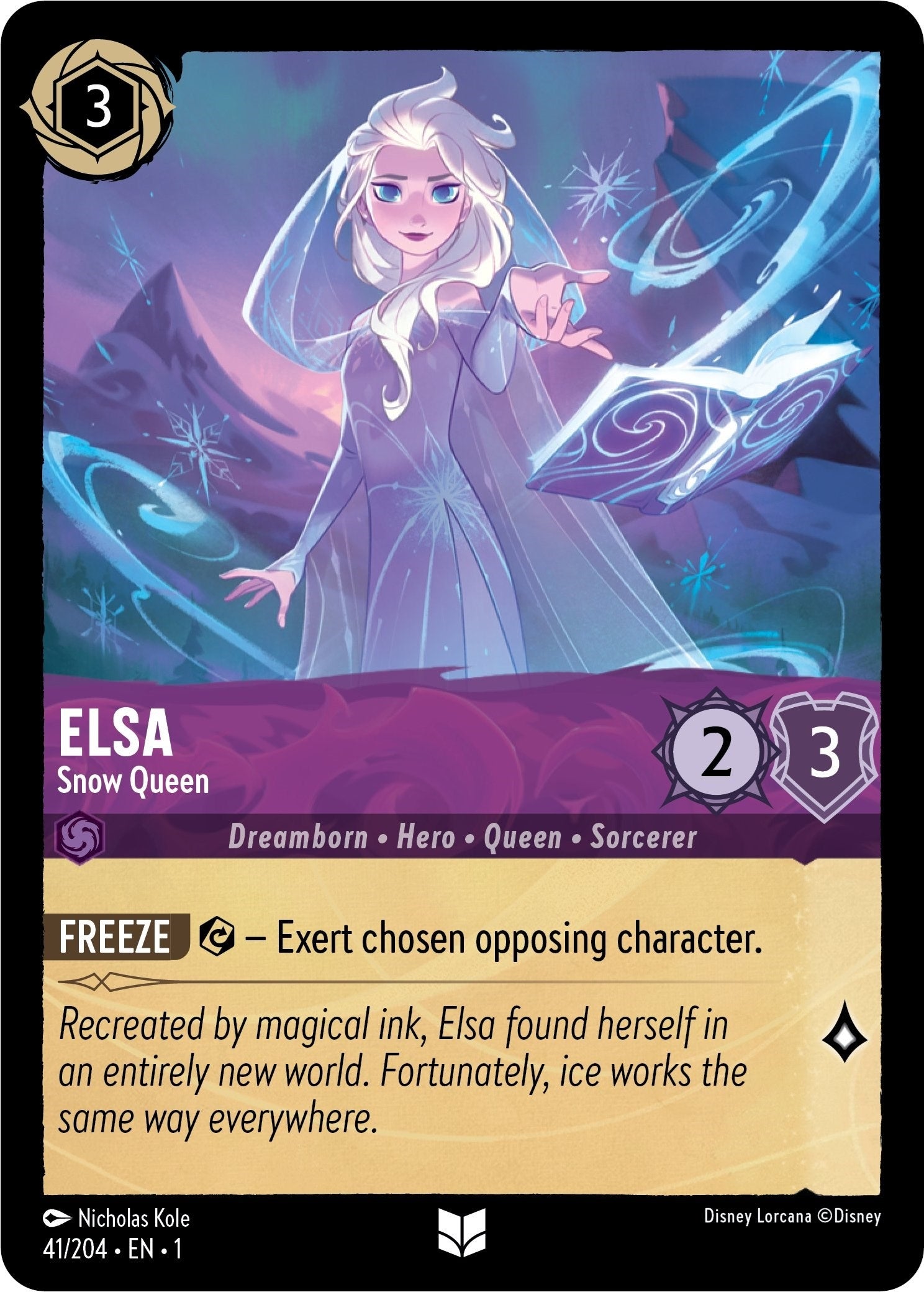 Image for Elsa - Snow Queen (41/204) (The First Chapter) - Disney Lorcana