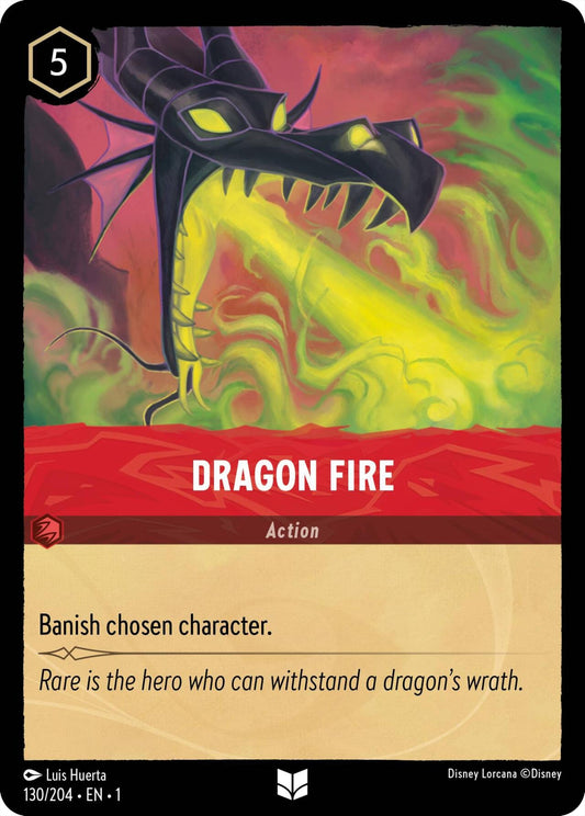 Image for Dragon Fire (130/204) (The First Chapter) - Disney Lorcana