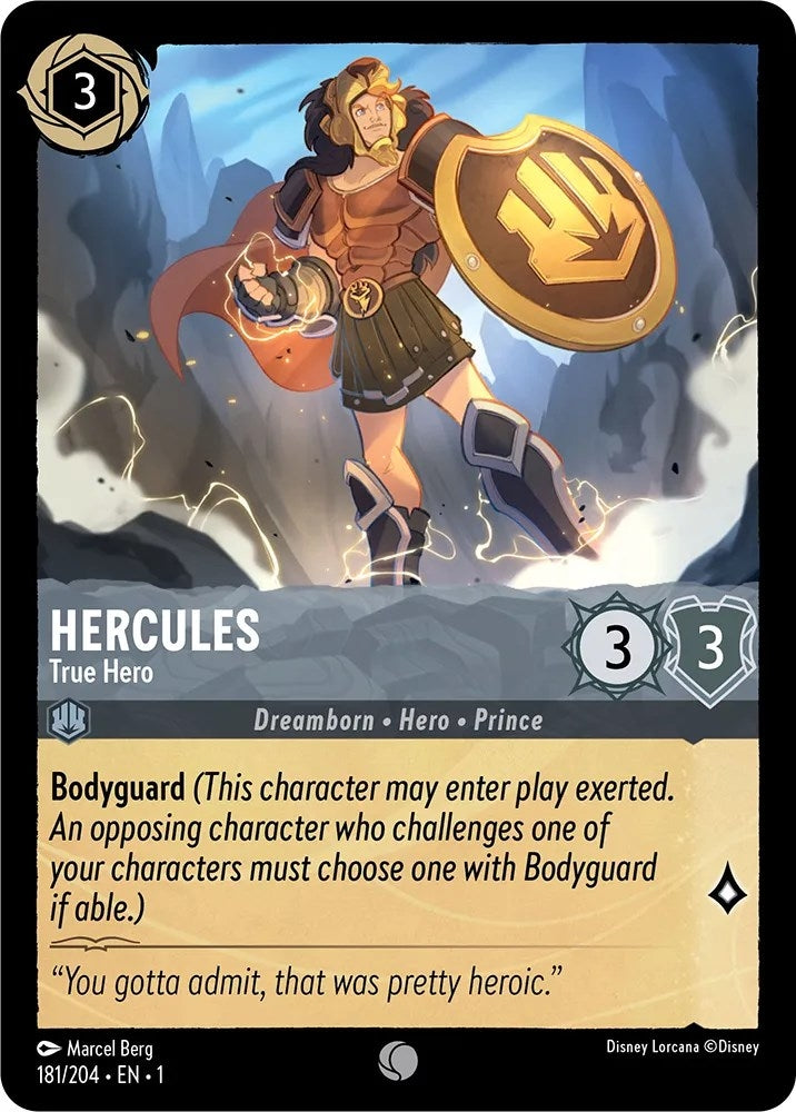 Image for Hercules - True Hero (181/204) (The First Chapter) - Disney Lorcana