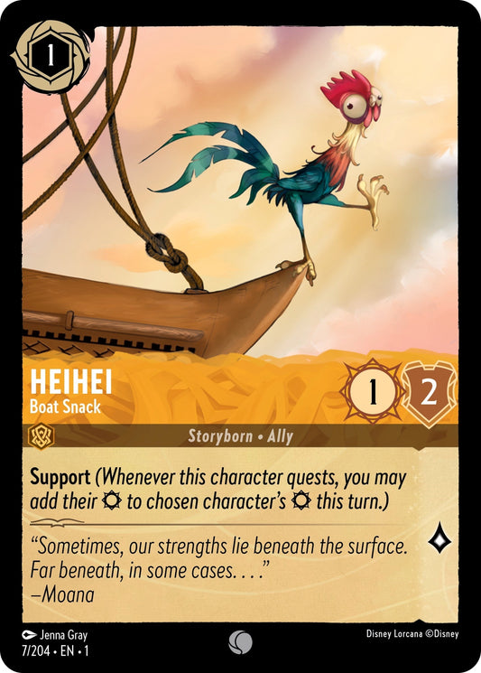 Image for Heihei - Boat Snack (7/204) (The First Chapter) - Disney Lorcana