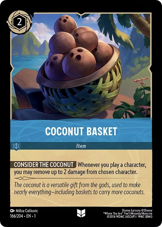 Image for Coconut Basket (166/204) (The First Chapter) - Disney Lorcana