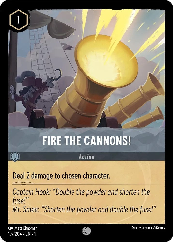 Image for Fire the Cannons! (197/204) (The First Chapter) - Disney Lorcana
