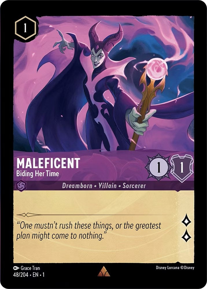Image for Maleficent - Biding Her Time (48/204) (The First Chapter) - Disney Lorcana