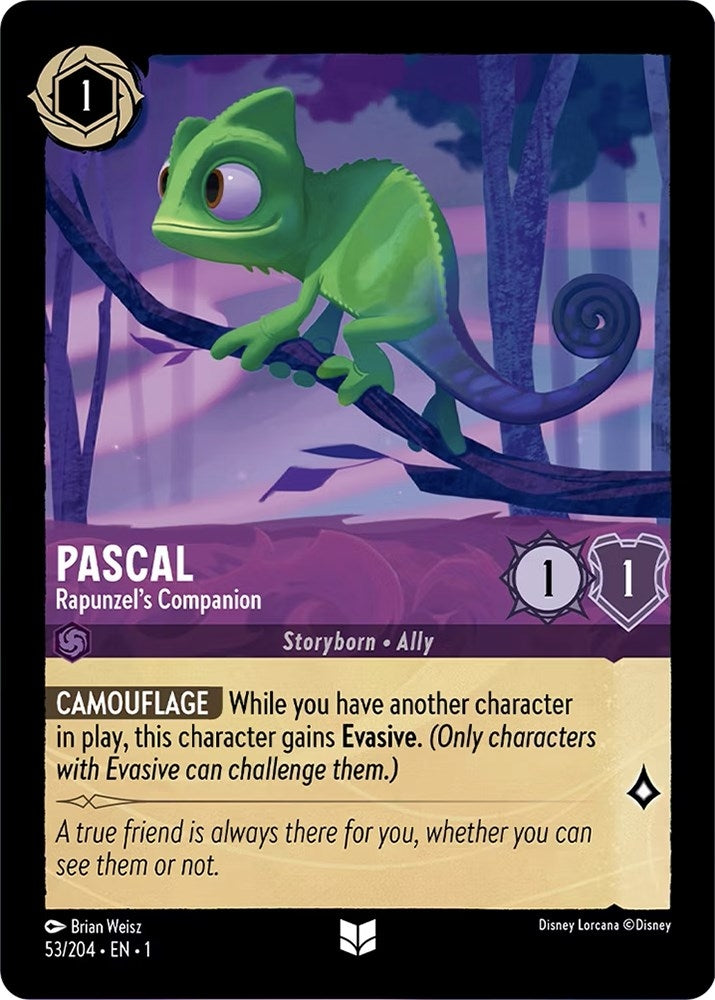 Image for Pascal - Rapunzel's Companion (53/204) (The First Chapter) - Disney Lorcana