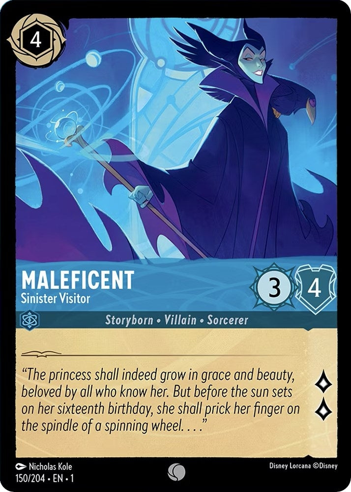 Image for Maleficent - Sinister Visitor (150/204) (The First Chapter) - Disney Lorcana