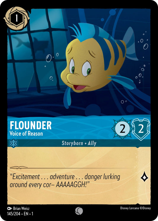 Image for Flounder - Voice of Reason (145/204) (The First Chapter) - Disney Lorcana