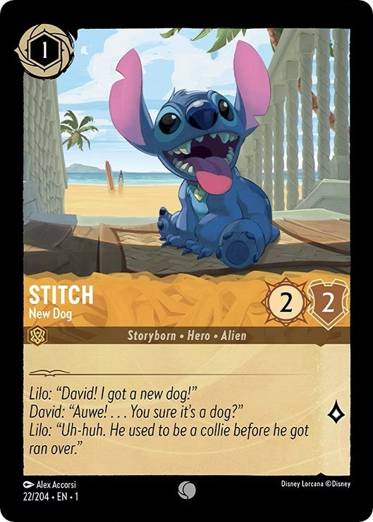Image for Stitch - New Dog (22/204) (The First Chapter) - Disney Lorcana