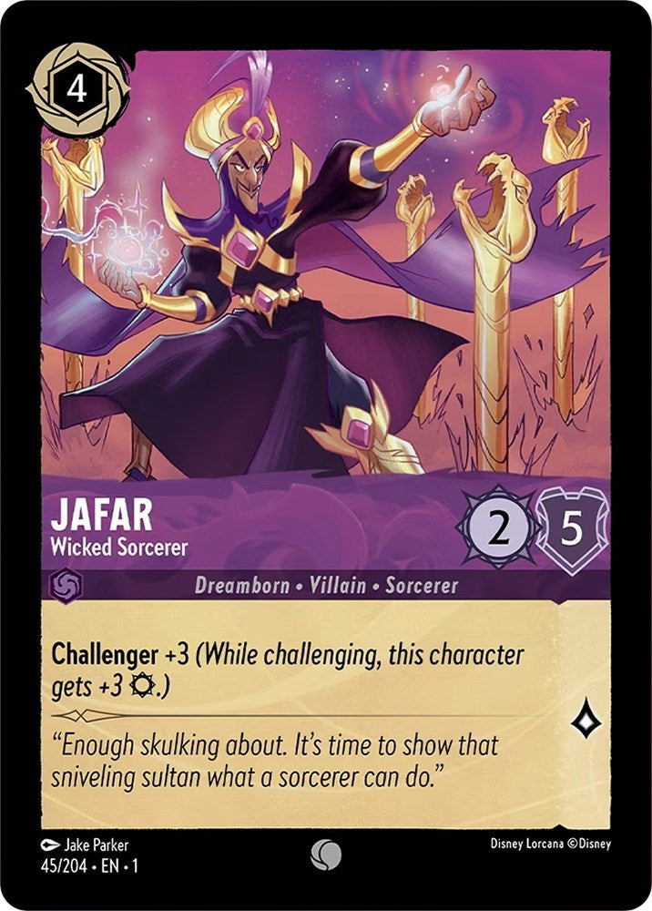 Image for Jafar - Wicked Sorcerer (45/204) (The First Chapter) - Disney Lorcana