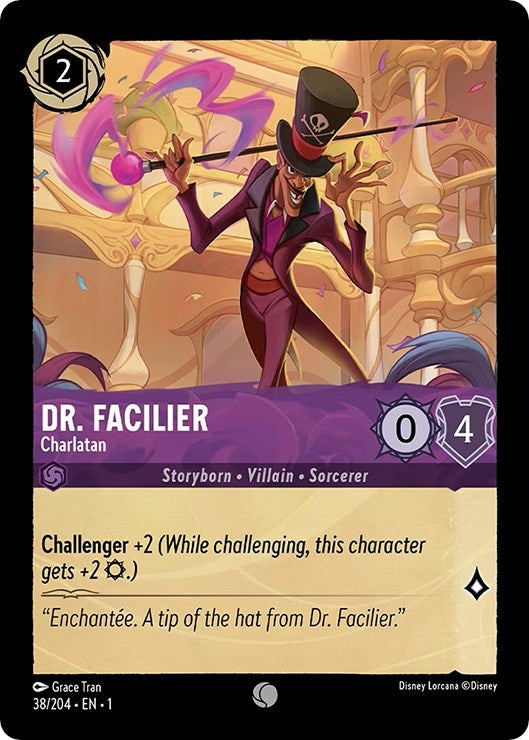 Image for Dr. Facilier - Charlatan (38/204) (The First Chapter) - Disney Lorcana