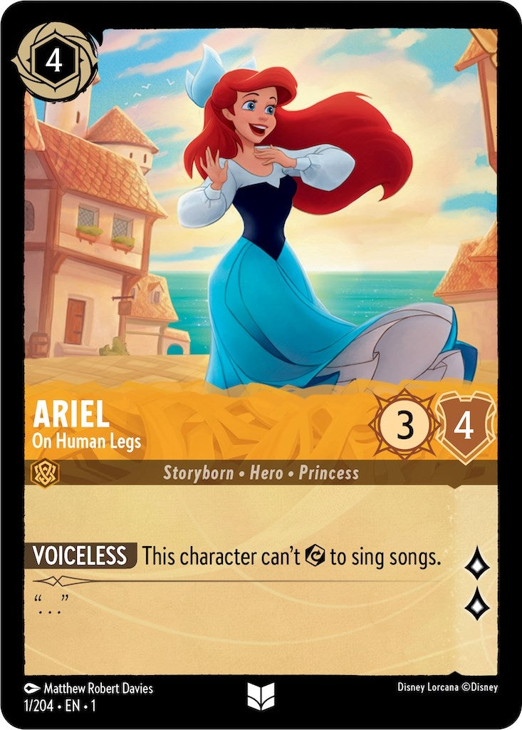 Image for Ariel - On Human Legs (1/204) (The First Chapter) - Disney Lorcana