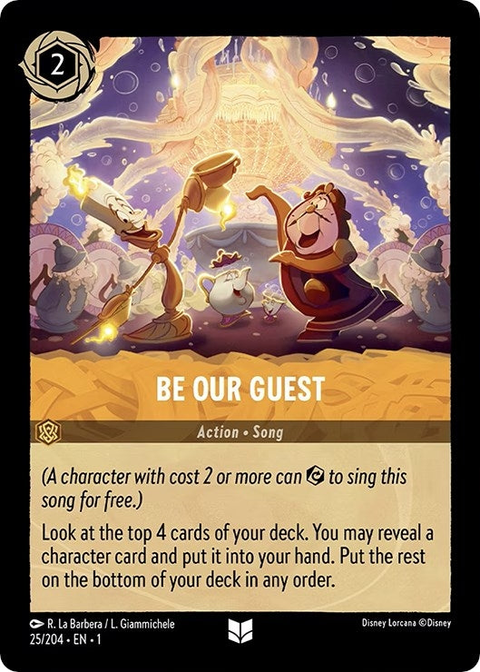 Image for Be Our Guest (25/204) (The First Chapter) - Disney Lorcana