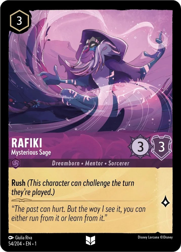 Image for Rafiki - Mysterious Sage (54/204) (The First Chapter) - Disney Lorcana