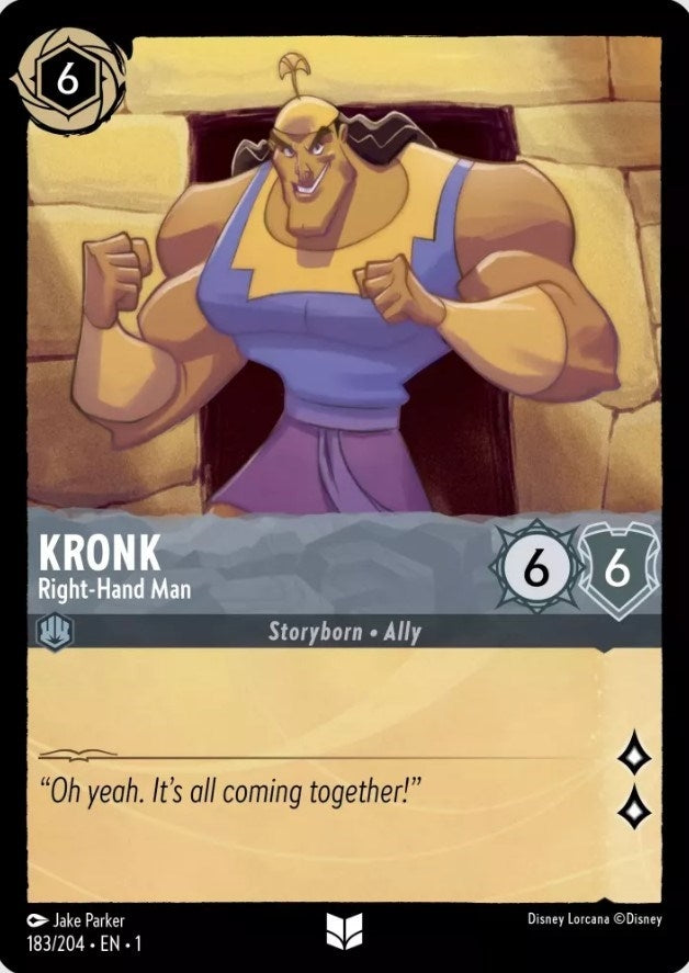 Image for Kronk - Right-Hand Man (183/204) (The First Chapter) - Disney Lorcana
