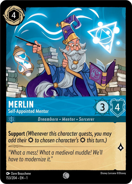 Image for Merlin - Self-Appointed Mentor (153/204) (The First Chapter) - Disney Lorcana