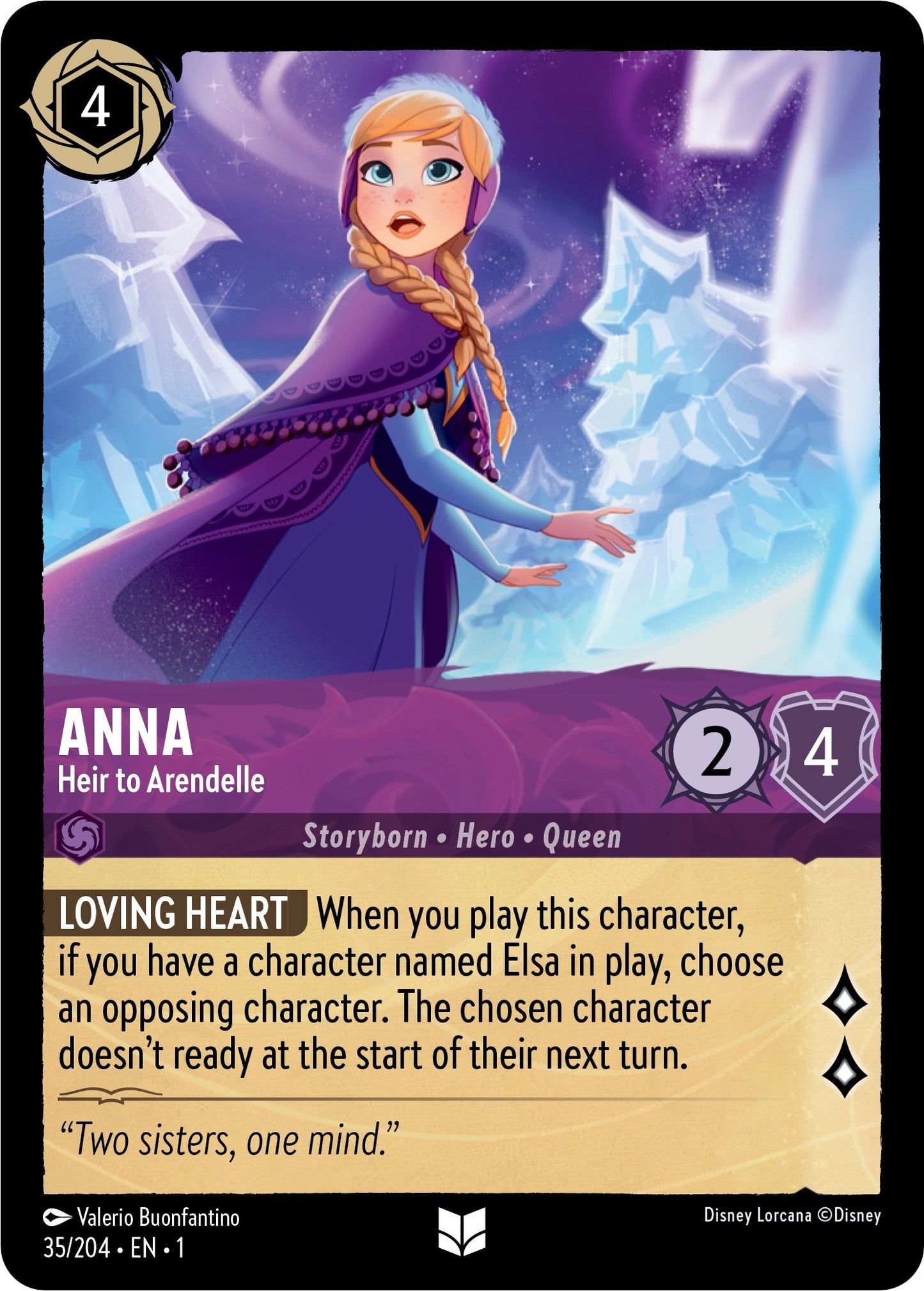 Image for Anna - Heir to Arendelle (35/204) (The First Chapter) - Disney Lorcana
