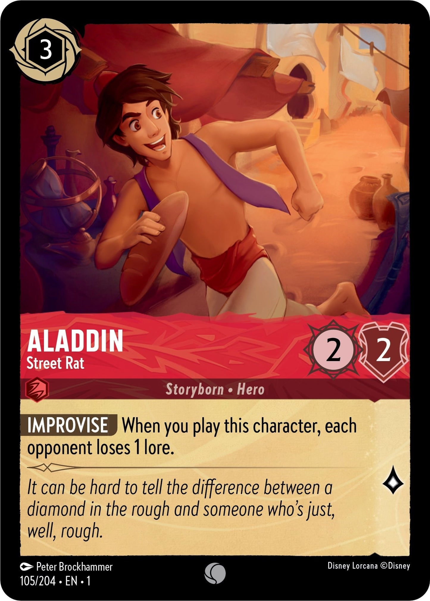 Image for Aladdin - Street Rat (105/204) (The First Chapter) - Disney Lorcana