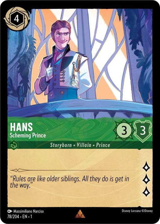 Image for Hans - Scheming Prince (78/204) (The First Chapter) - Disney Lorcana