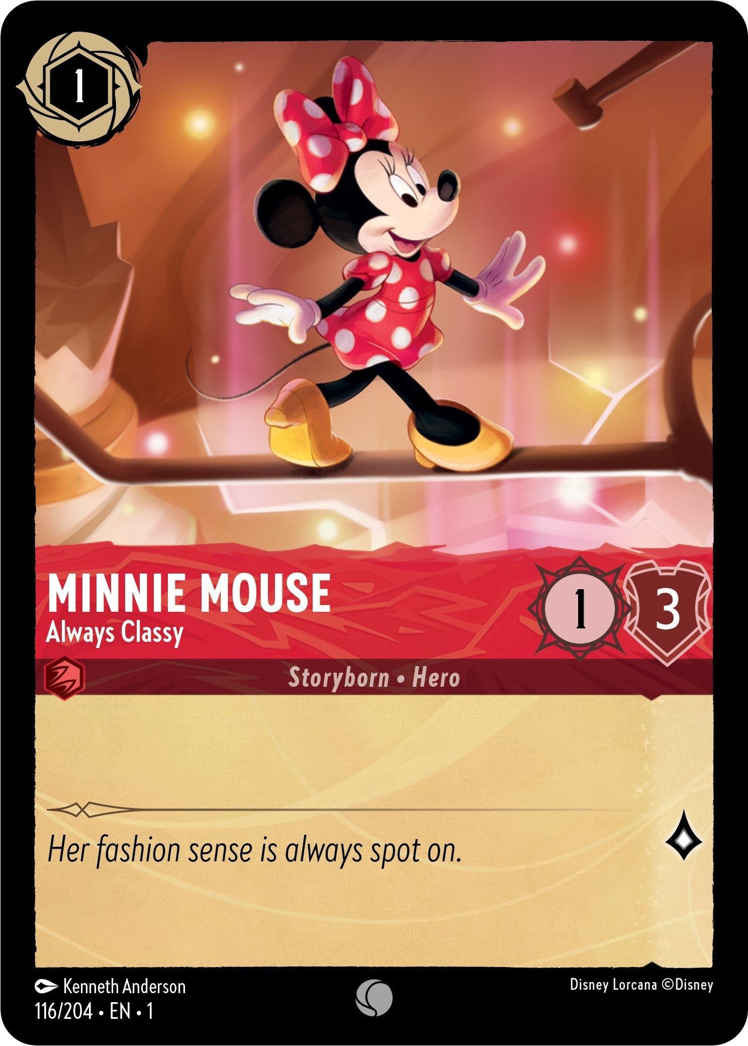 Image for Minnie Mouse - Always Classy (116/204) (The First Chapter) - Disney Lorcana