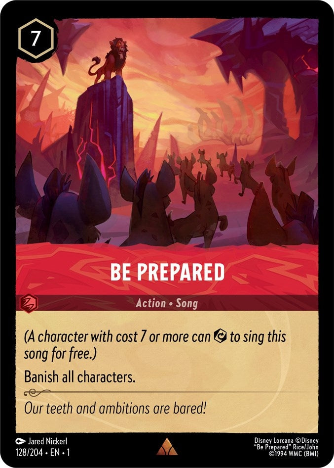 Image for Be Prepared (128/204) (The First Chapter) - Disney Lorcana