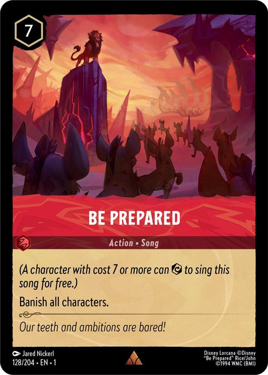 Image for Be Prepared (128/204) (The First Chapter) - Disney Lorcana