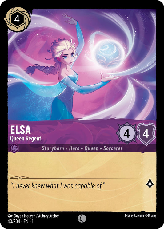 Image for Elsa - Queen Regent (40/204) (The First Chapter) - Disney Lorcana