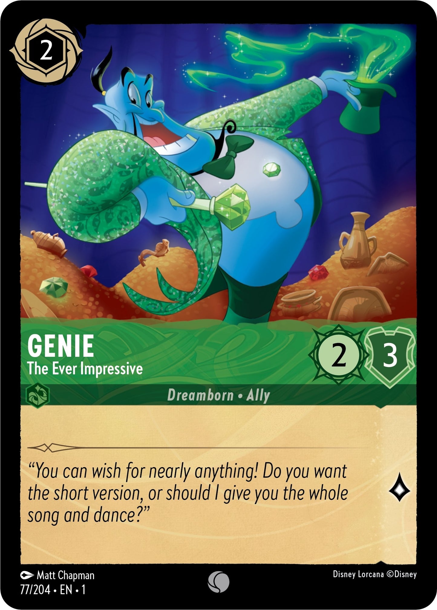 Image for Genie - The Ever Impressive (77/204) (The First Chapter) - Disney Lorcana