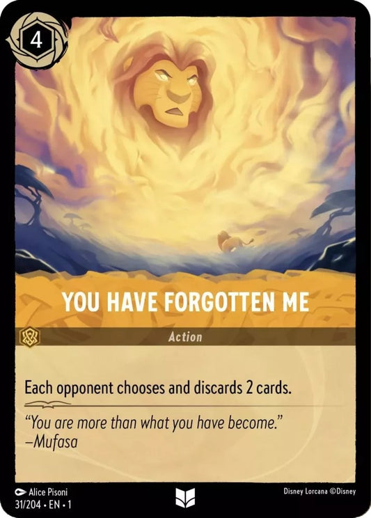 Image for You Have Forgotten Me (31/204) (The First Chapter) - Disney Lorcana