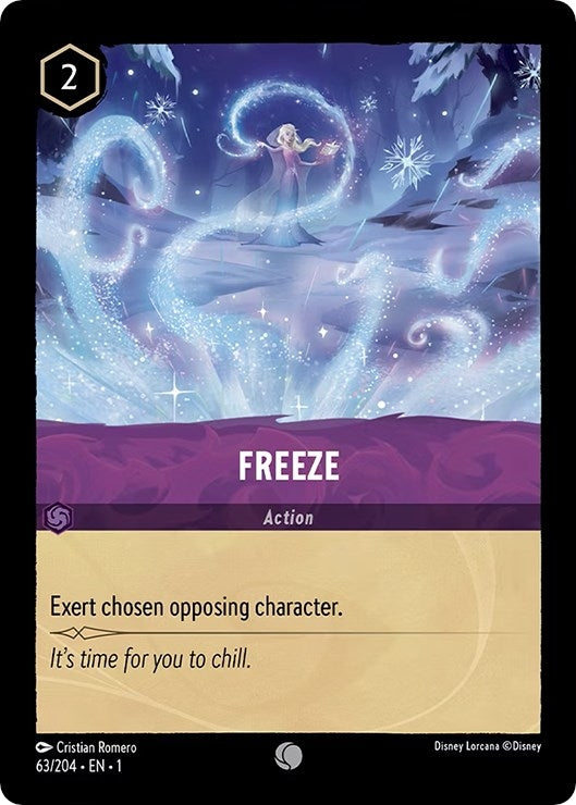 Image for Freeze (63/204) (The First Chapter) - Disney Lorcana