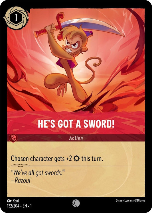 Image for He's Got A Sword! (132/204) (The First Chapter) - Disney Lorcana