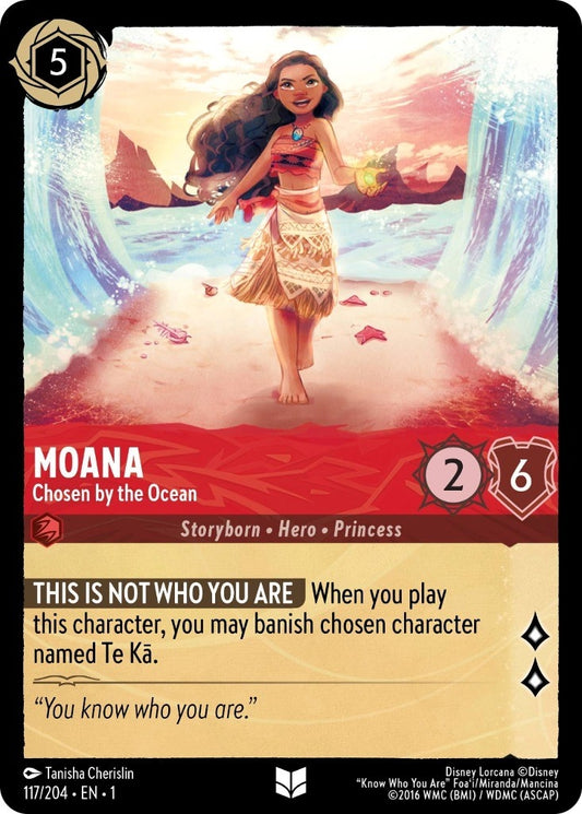 Image for Moana - Chosen by the Ocean (117/204) (The First Chapter) - Disney Lorcana