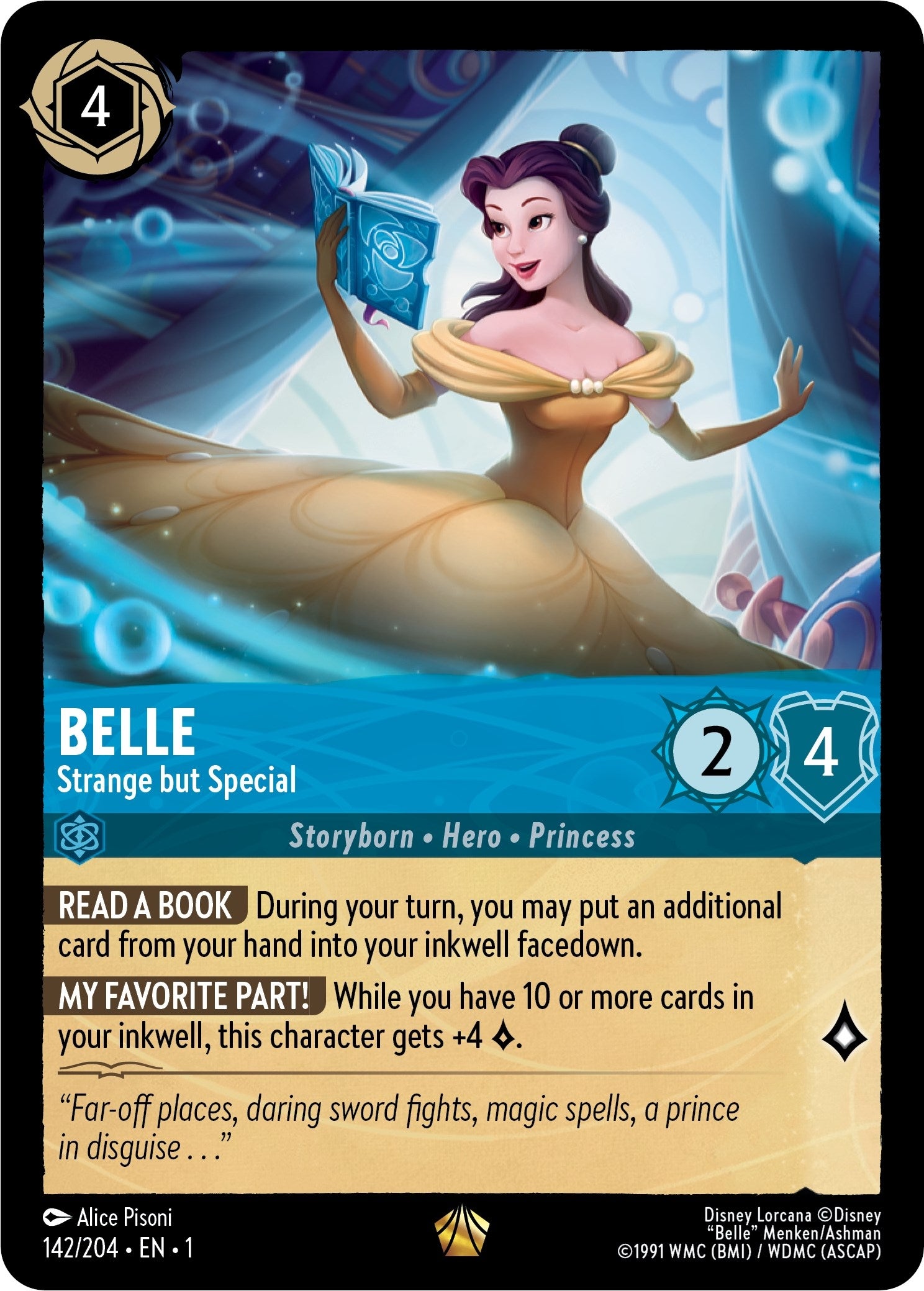 Image for Belle - Strange but Special (142/204) (The First Chapter) - Disney Lorcana