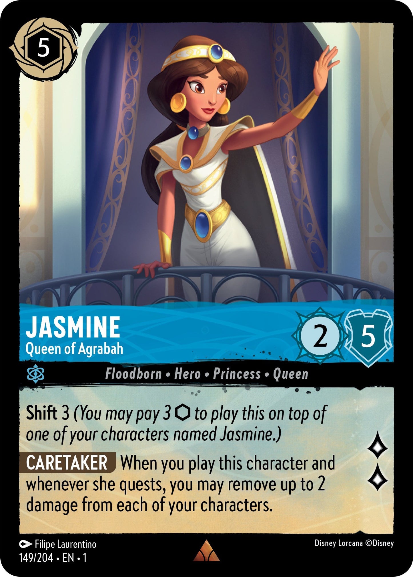 Image for Jasmine - Queen of Agrabah (149/204) (The First Chapter) - Disney Lorcana