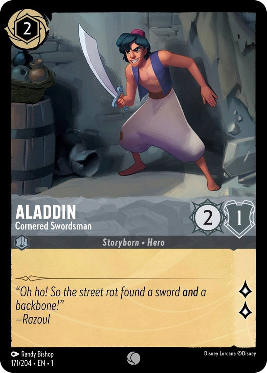 Image for Aladdin - Cornered Swordsman (171/204) (The First Chapter) - Disney Lorcana